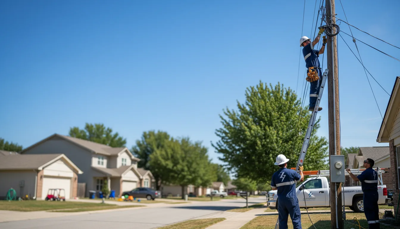 Residential electrician providing installation services in Emerson, IA